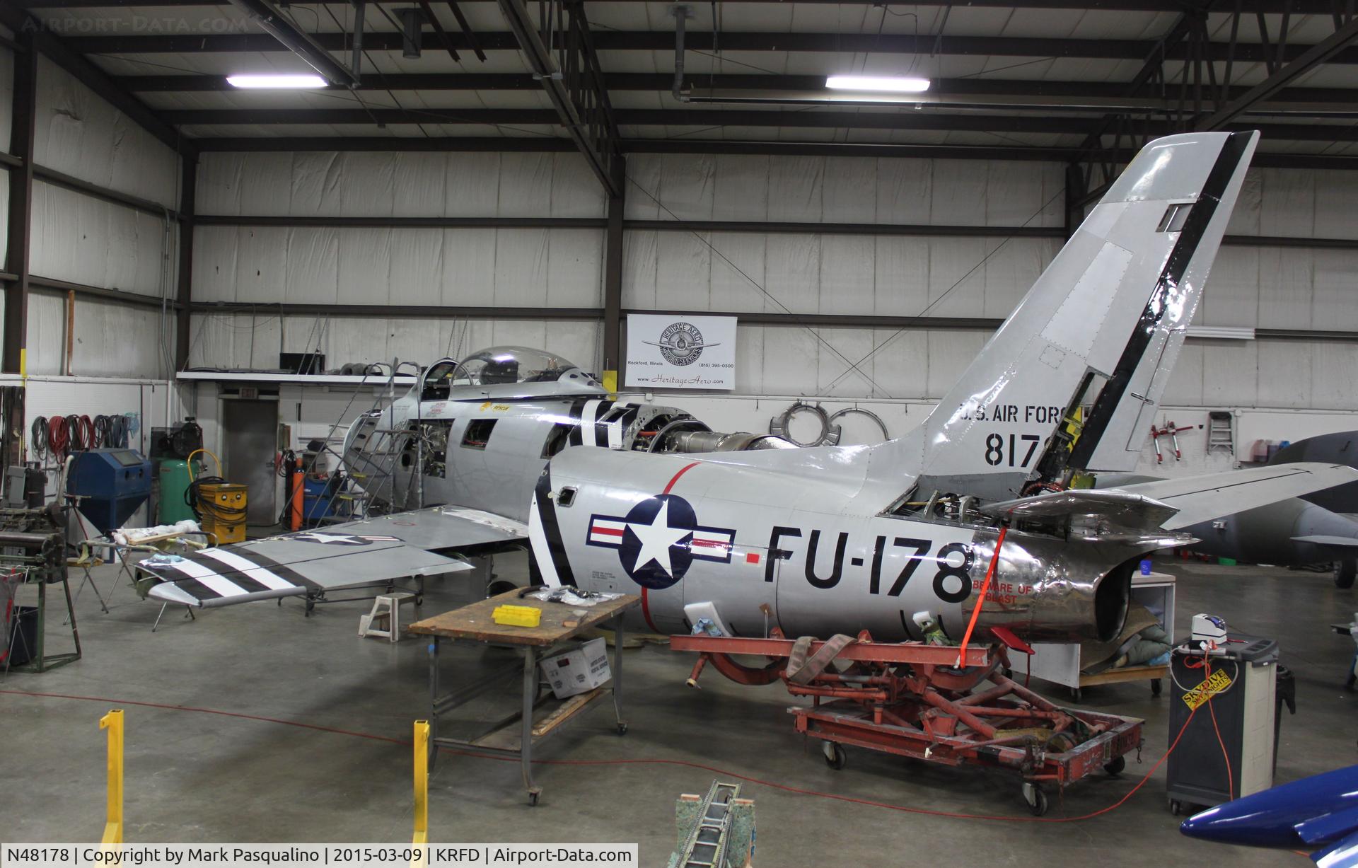 N48178, 1948 North American F-86A Sabre C/N 151-43547, North American F-86A
