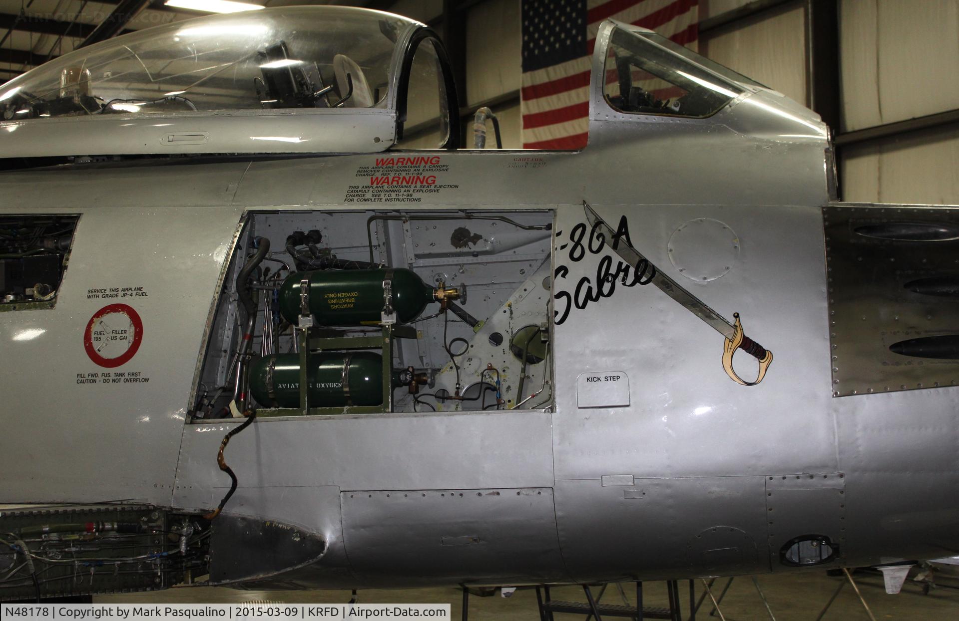 N48178, 1948 North American F-86A Sabre C/N 151-43547, North American F-86A