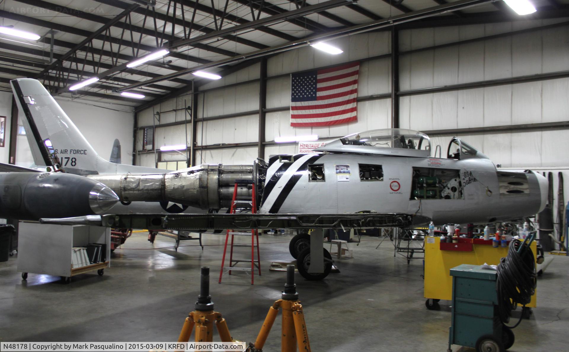 N48178, 1948 North American F-86A Sabre C/N 151-43547, North American F-86A