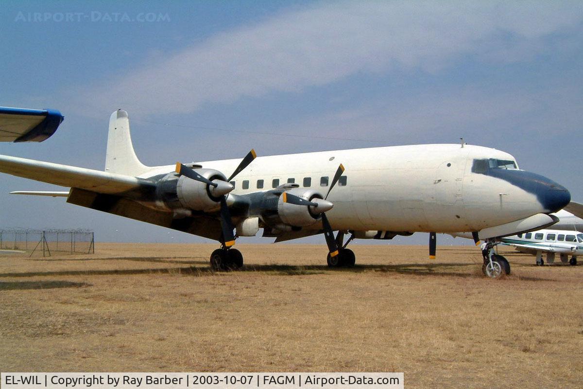 EL-WIL, Douglas DC-6A C/N 44645, Douglas DC-6 C-118A [44645] (Transair Cargo) Johannesburg-Rand~ZS 07/10/2003. Broken up Rand 2004.