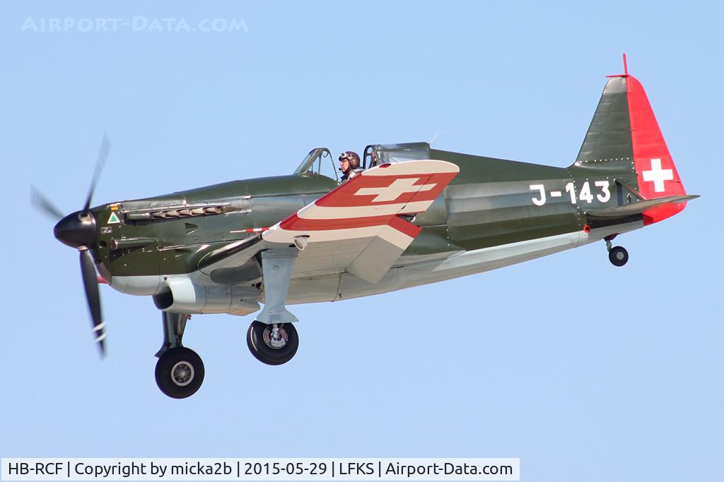 HB-RCF, 1942 Morane-Saulnier D-3801 (MS-412) C/N 194, Landing