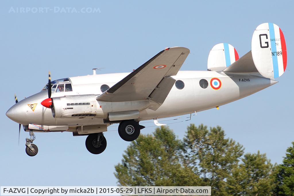 F-AZVG, Dassault MD-312 Flamant C/N 189, Landing