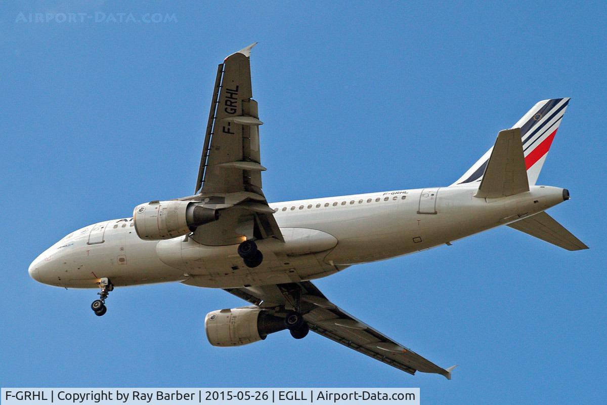 F-GRHL, 2000 Airbus A319-111 C/N 1201, Airbus A319-111 [1201] (Air France) Home~G 26/05/2015. On approach 27R.