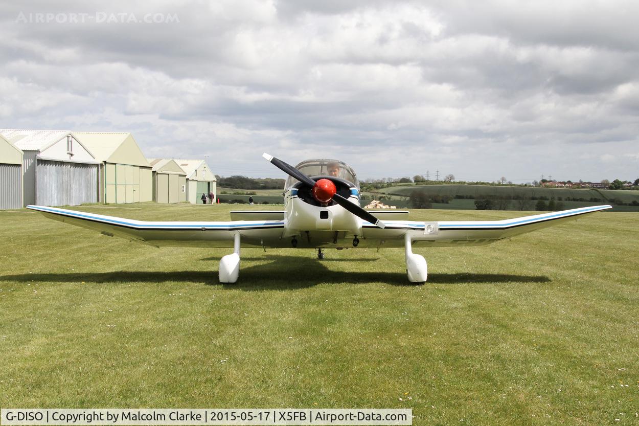 G-DISO, 1963 SAN Jodel D-150 Mascaret C/N 24, SAN Jodel D-150 Mascaret at the opening of Fishburn Airfield's new clubhouse, May 17th 2015.