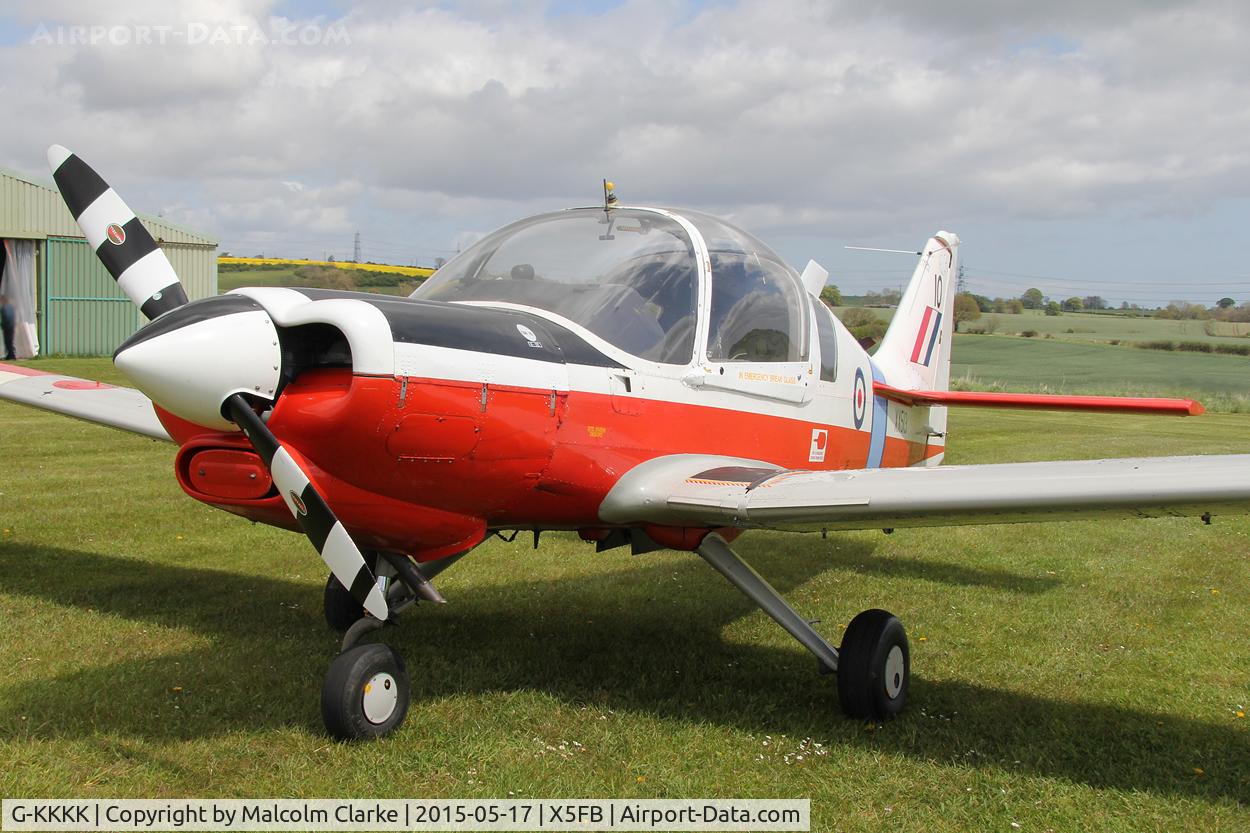 G-KKKK, 1973 Scottish Aviation Bulldog T.1 C/N BH120/199, Scottish Aviation Bulldog T.1 at the opening of Fishburn Airfield's new clubhouse, May 17th 2015.