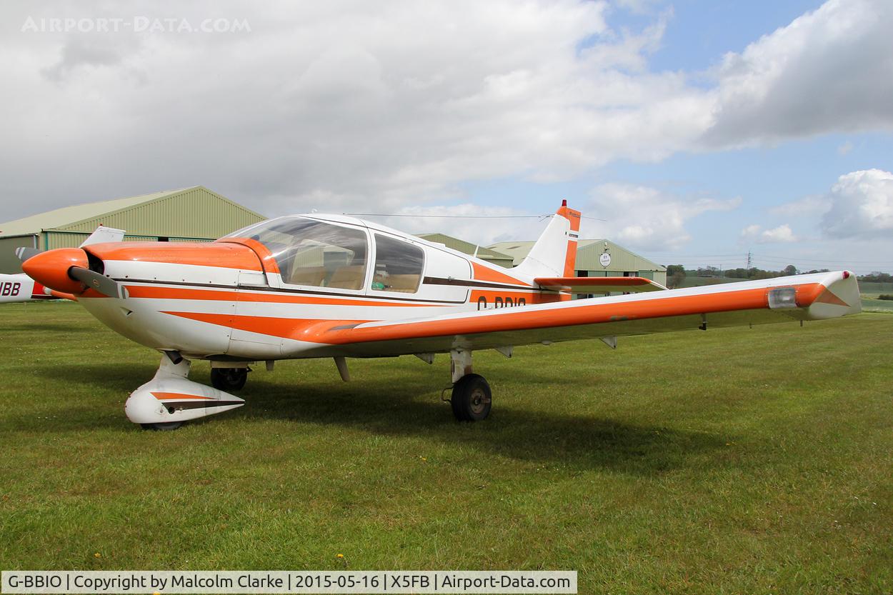 G-BBIO, 1973 Robin HR-100-210 Safari C/N 178, Robin HR-100-210 Safari at the opening of Fishburn Airfield's new clubhouse, May 16th 2015.