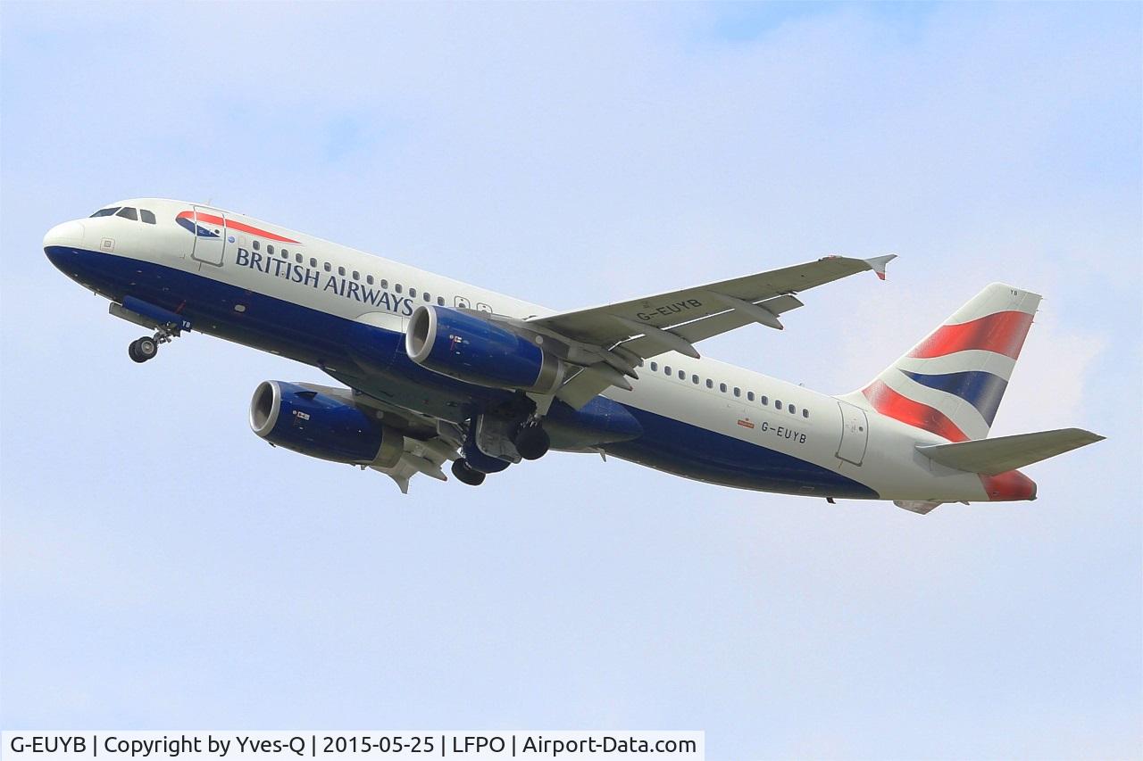 G-EUYB, 2008 Airbus A320-232 C/N 3703, Airbus A320-232, Take off Rwy 24, Paris-Orly Airport (LFPO-ORY)