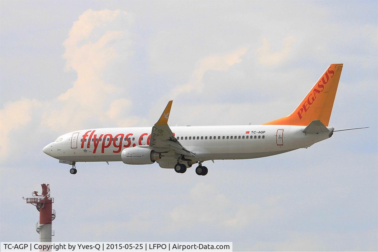 TC-AGP, 2011 Boeing 737-82R C/N 40728, Boeing 737-82L, Short approach Rwy 26, Paris-Orly Airport (LFPO-ORY)