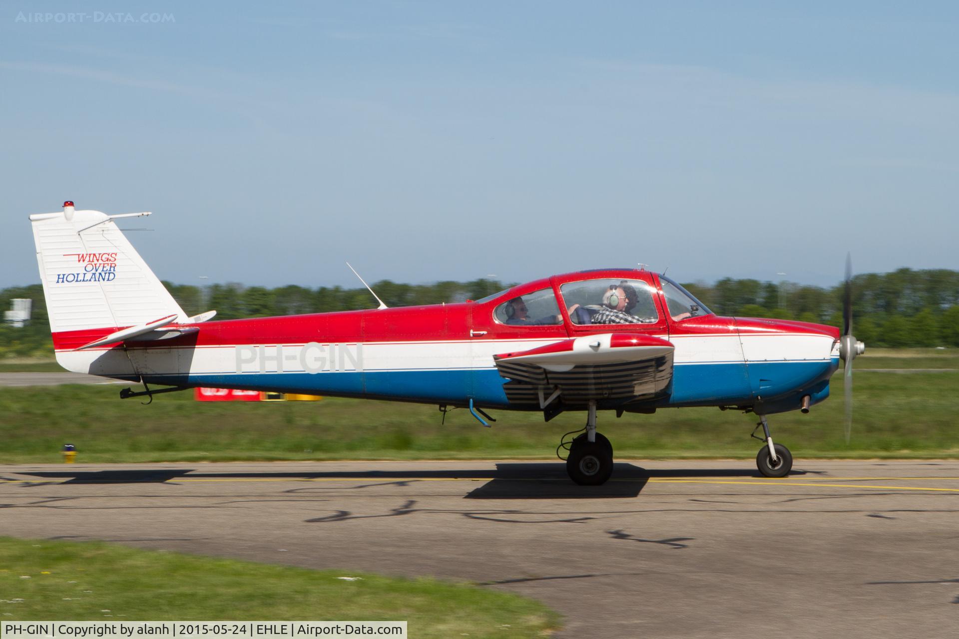 PH-GIN, 1974 Fuji FA-200-180 Aero Subaru C/N 255, Taxying at Lelystad