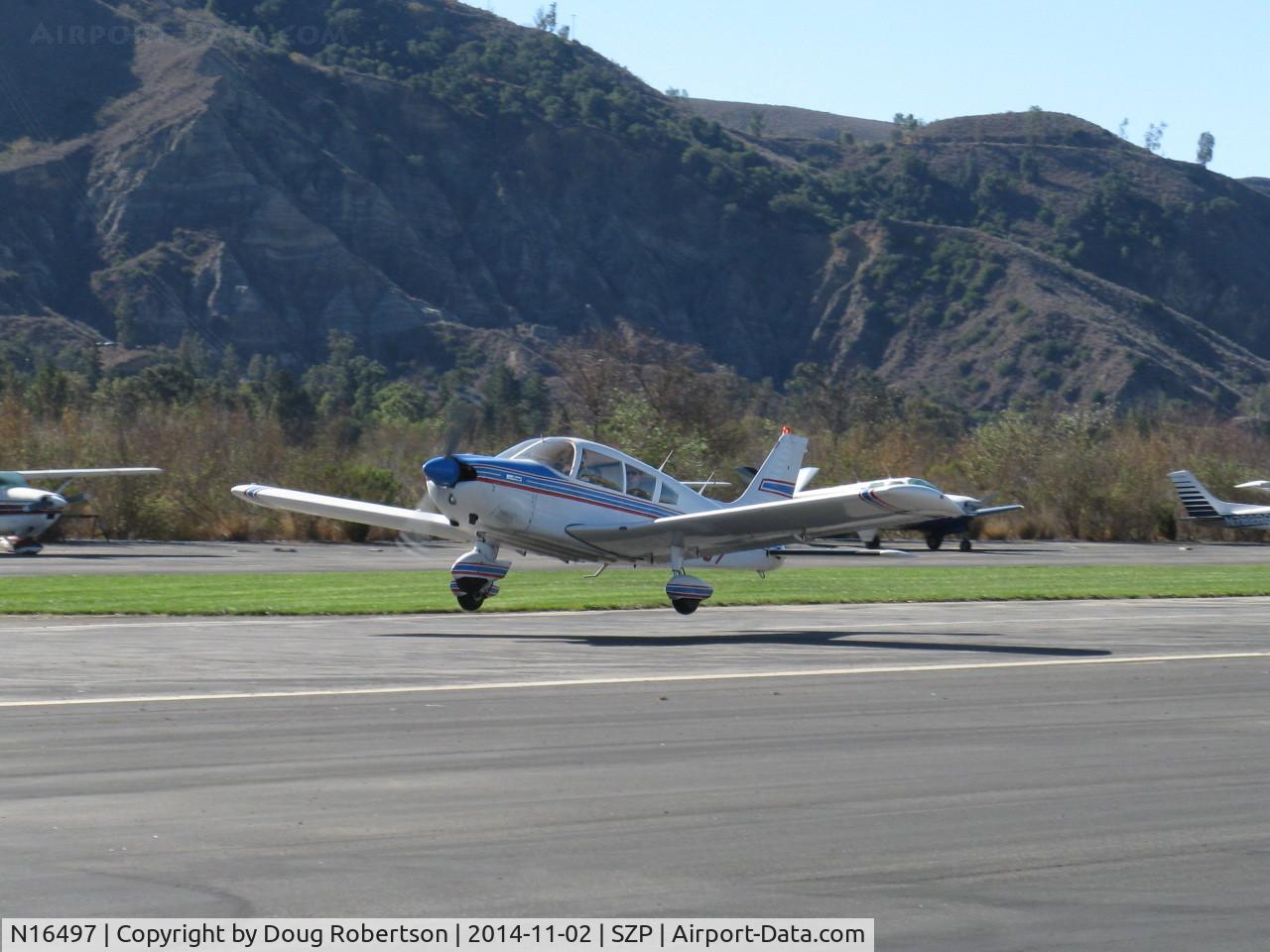 N16497, 1973 Piper PA-28-235 Cherokee Charger C/N 28-7310101, 1973 Piper PA-28-235 CHEROKEE CHARGER. Lycoming O-540-D4B5 235 Hp, takeoff Rwy 04