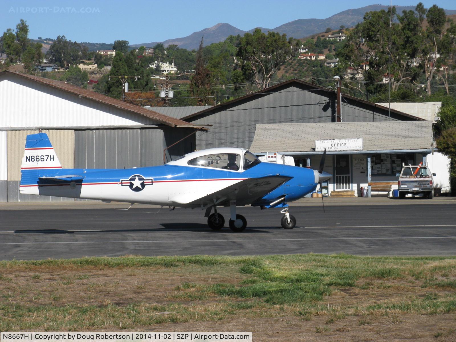 N8667H, 1947 North American Navion C/N NAV-4-667, 1947 North American NAVION, Continental IO-520 285 Hp upgrade, landing roll Rwy 04