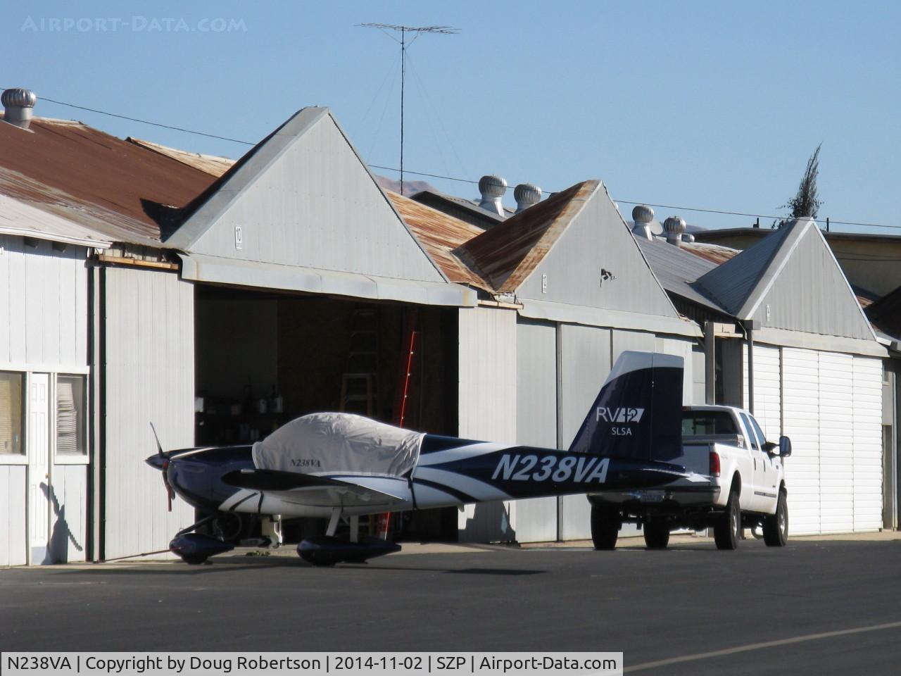N238VA, 2013 Vans RV-12 C/N 12012, 2013 Van's Aircraft Inc. RV-12 LSA, Rotax 912ULS 100 Hp, a production LSA with full-span flaperons
