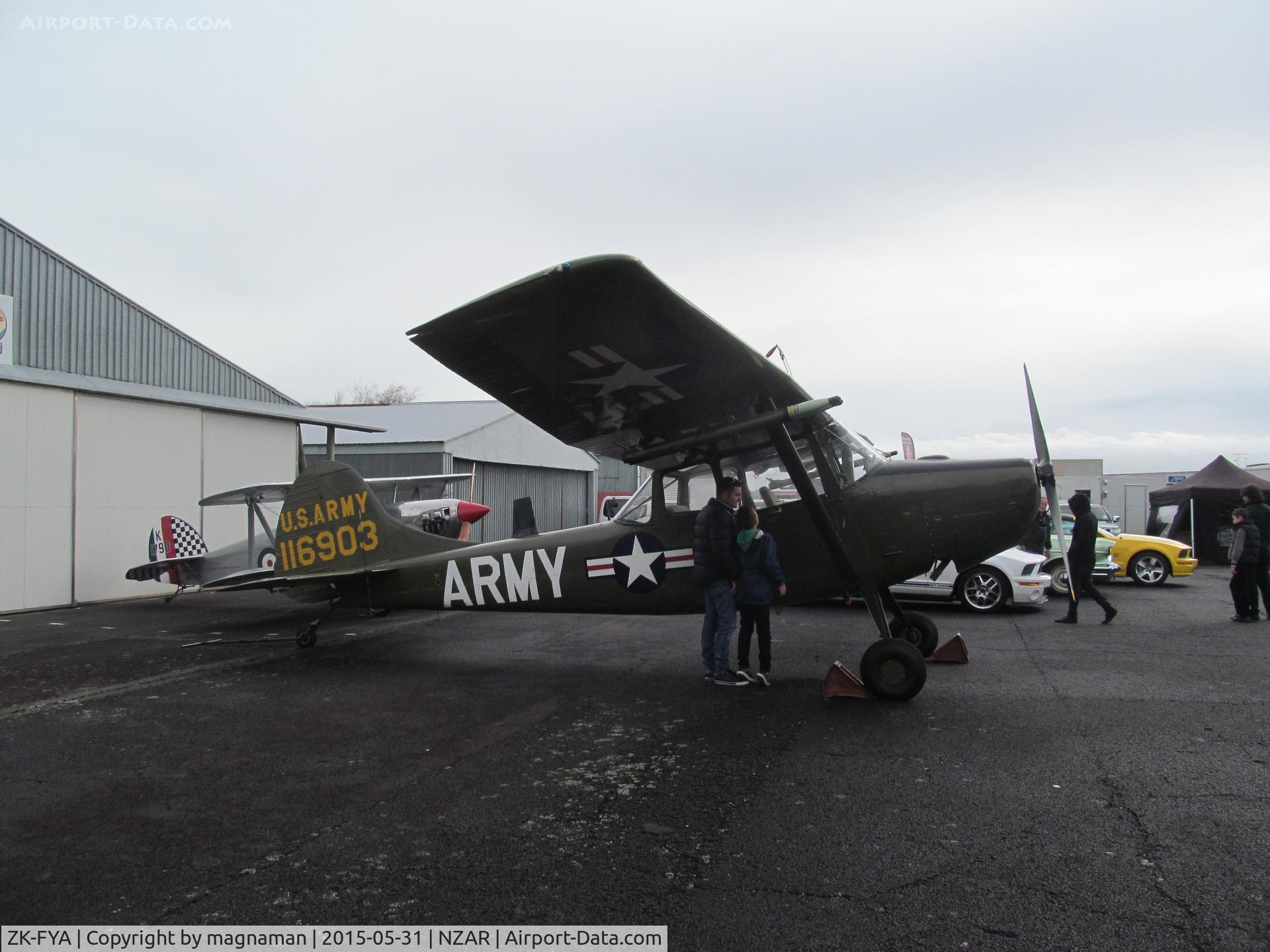 ZK-FYA, 1951 Cessna L-19A Bird Dog C/N 22737, other side