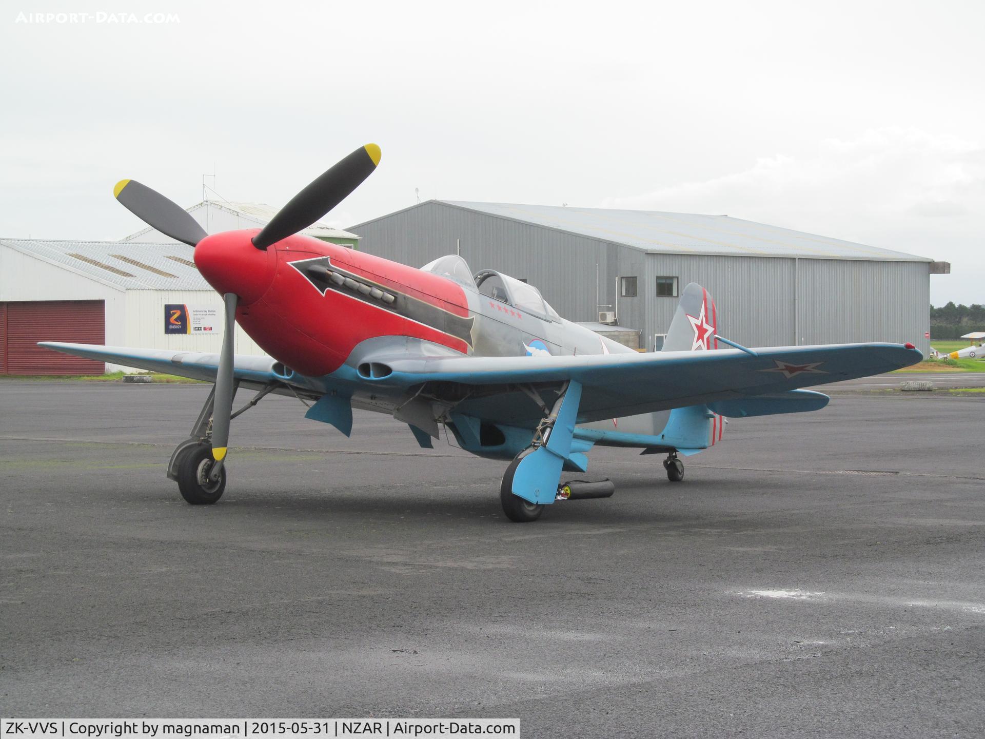 ZK-VVS, Yakovlev Yak-3M C/N 0470106, warbird apron ardmore
