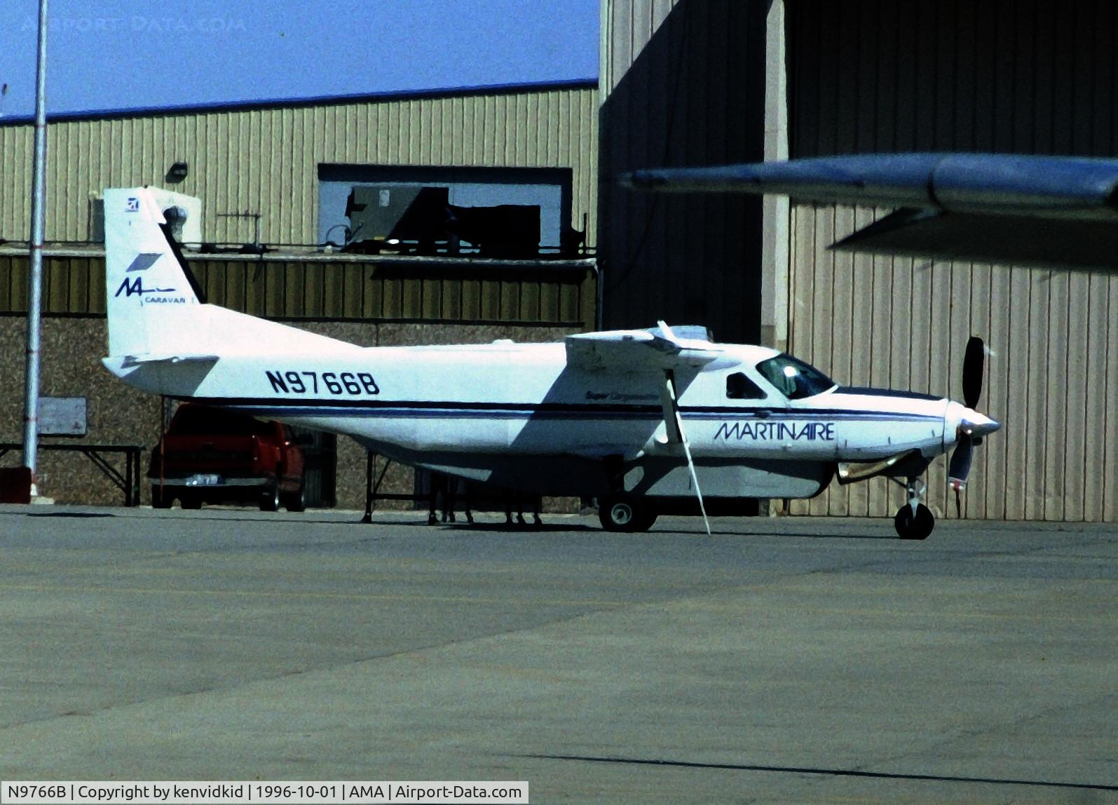 N9766B, 1988 Cessna 208B Grand Caravan C/N 208B0112, Copied from slide.