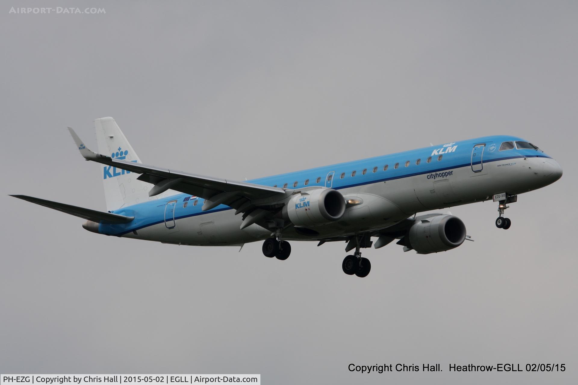 PH-EZG, 2009 Embraer 190LR (ERJ-190-100LR) C/N 19000315, KLM Cityhopper