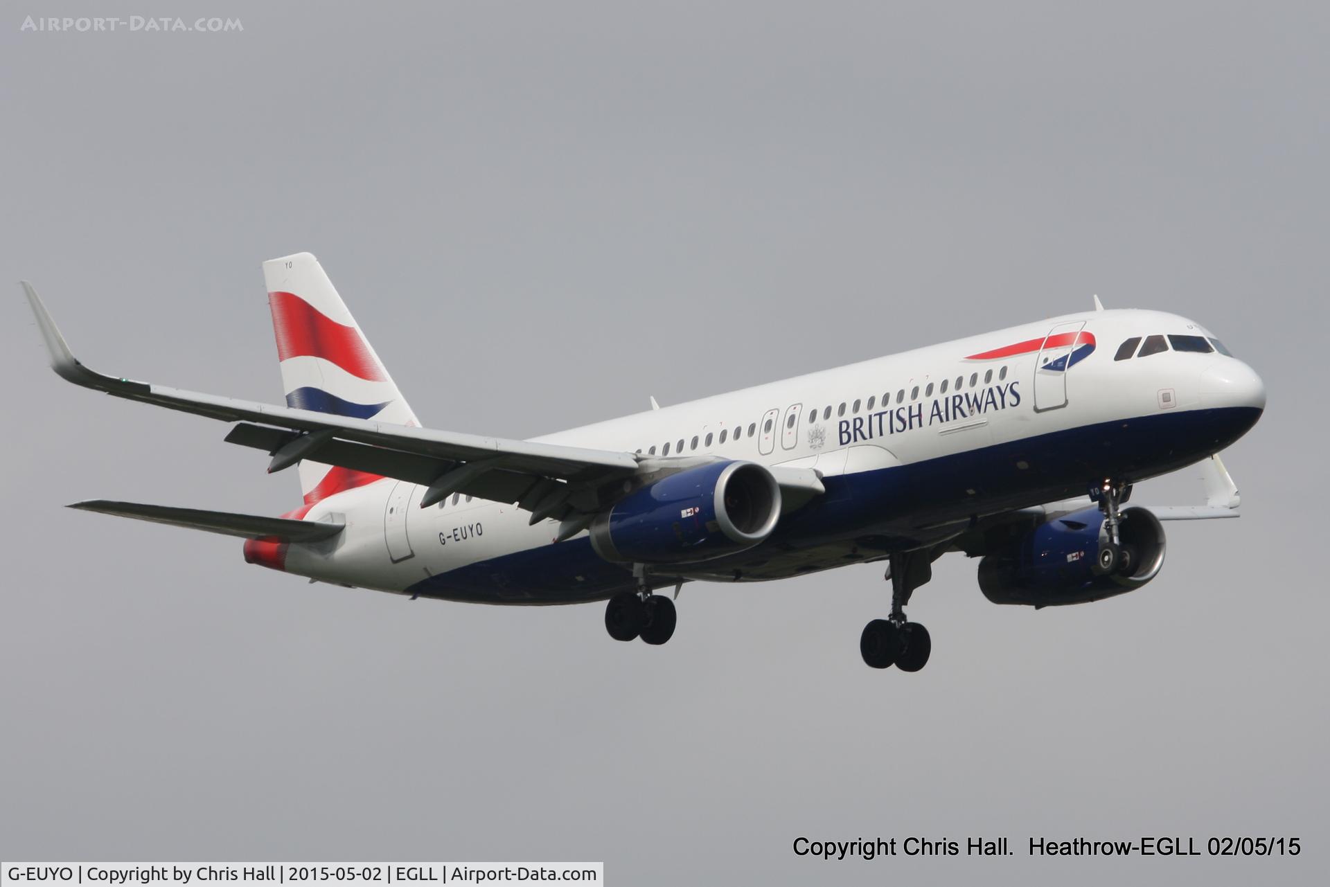 G-EUYO, 2013 Airbus A320-232 C/N 5634, now with sharklets