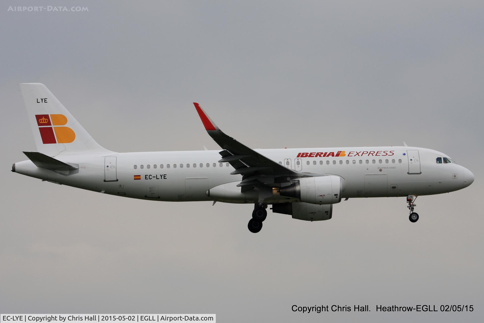 EC-LYE, 2013 Airbus A320-216 C/N 5729, Iberia Express