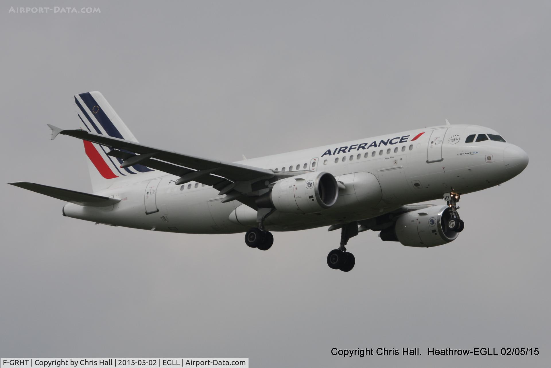 F-GRHT, 2001 Airbus A319-111 C/N 1449, Air France