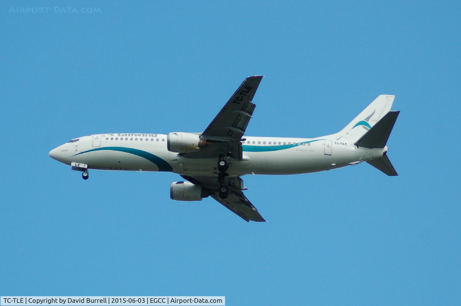 TC-TLE, 1997 Boeing 737-4Q8 C/N 27628, Tailwind Airlines Boeing 737-4Q8 on approach to Manchester Airport
