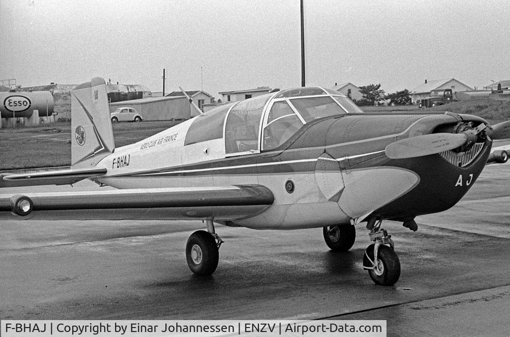 F-BHAJ, Saab 91B Safir C/N 91-298, F-BHAJ seen at Stavanger, ENZV 1965.