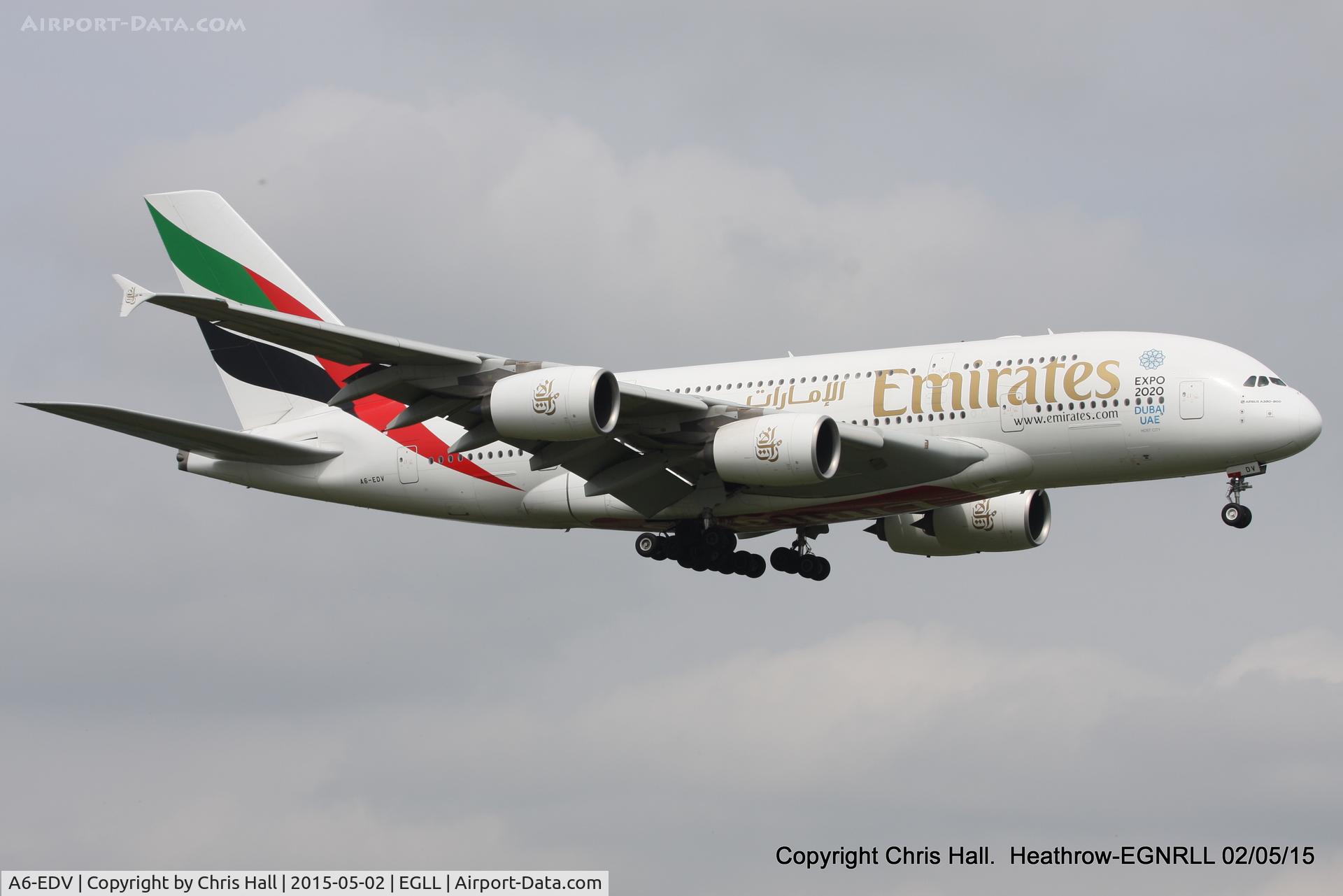 A6-EDV, 2011 Airbus A380-861 C/N 101, Emirates