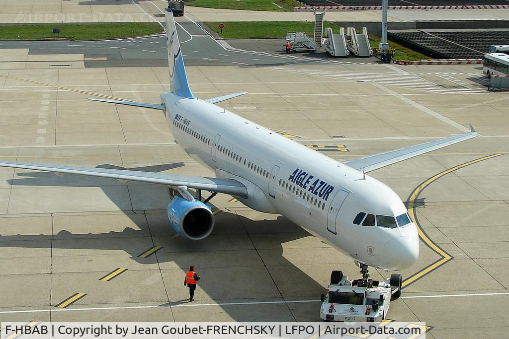 F-HBAB, 1998 Airbus A321-211 C/N 823, Aigle Azur push to Alger