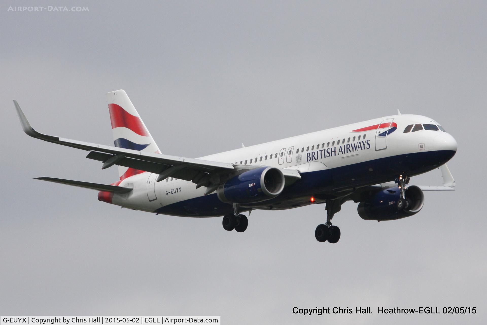G-EUYX, 2014 Airbus A320-232 C/N 6155, British Airways