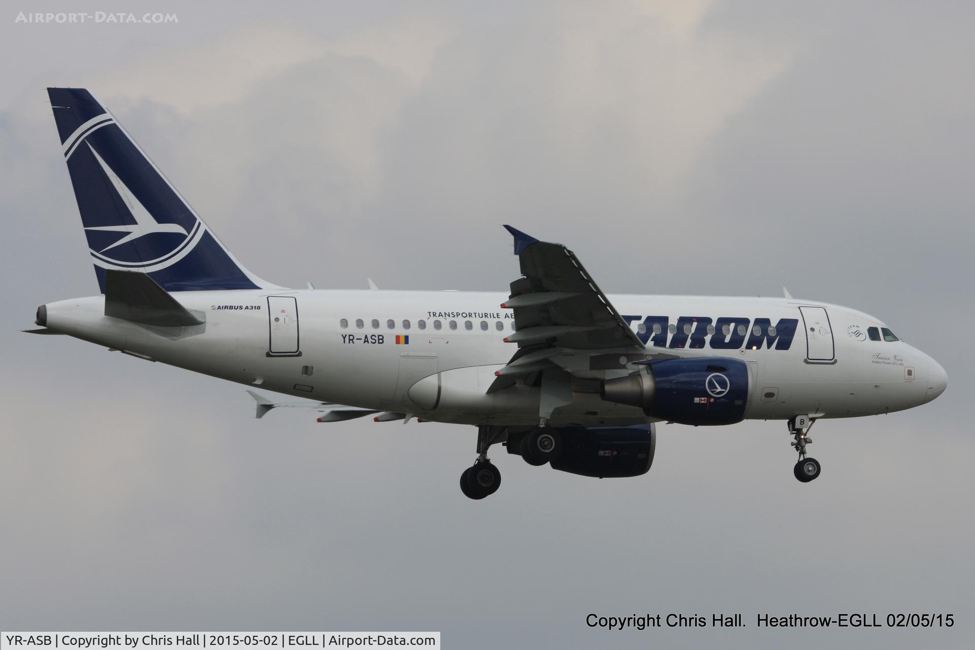 YR-ASB, 2006 Airbus A318-111 C/N 2955, Tarom