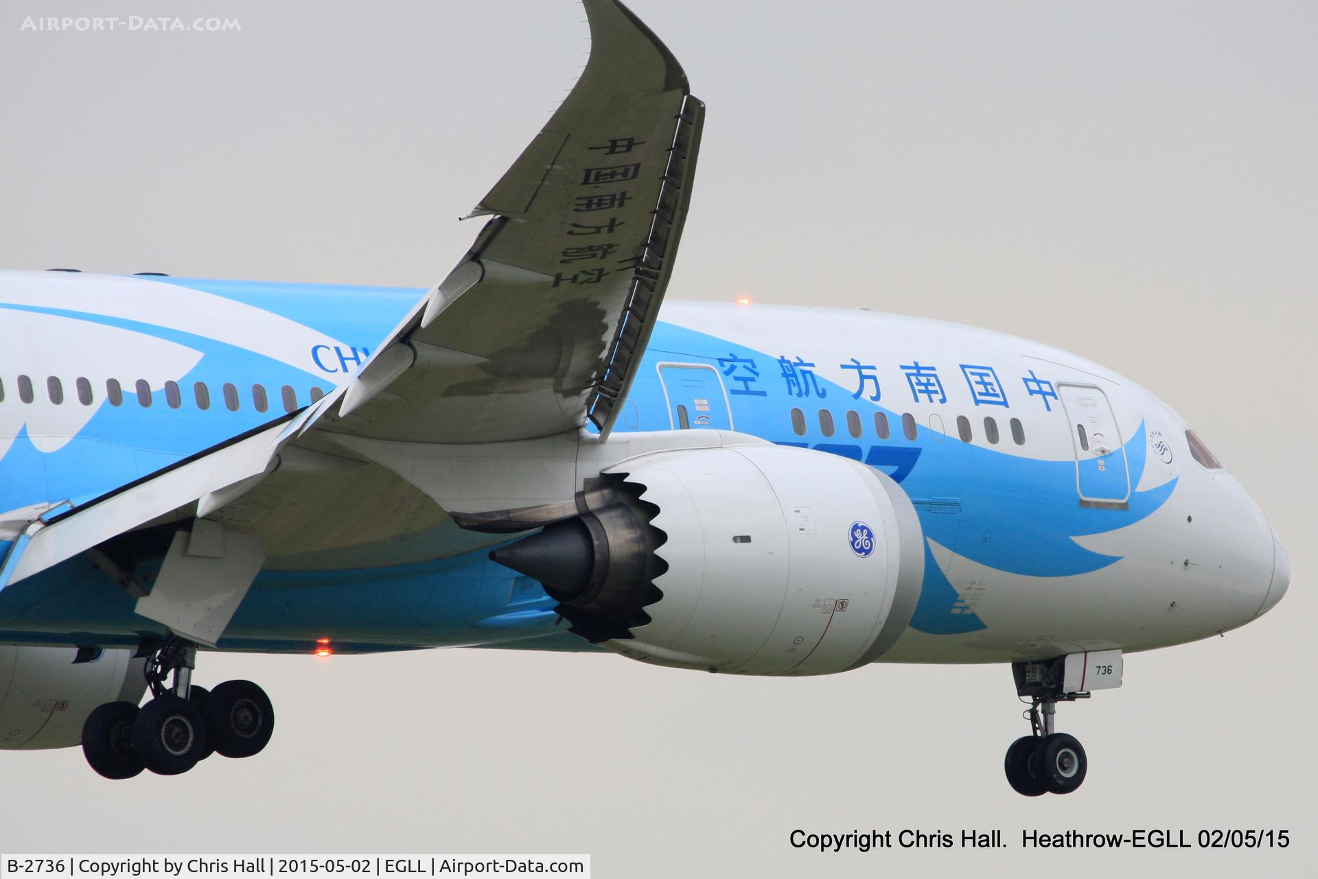 B-2736, 2013 Boeing 787-8 Dreamliner C/N 34929, China Southern Airlines
