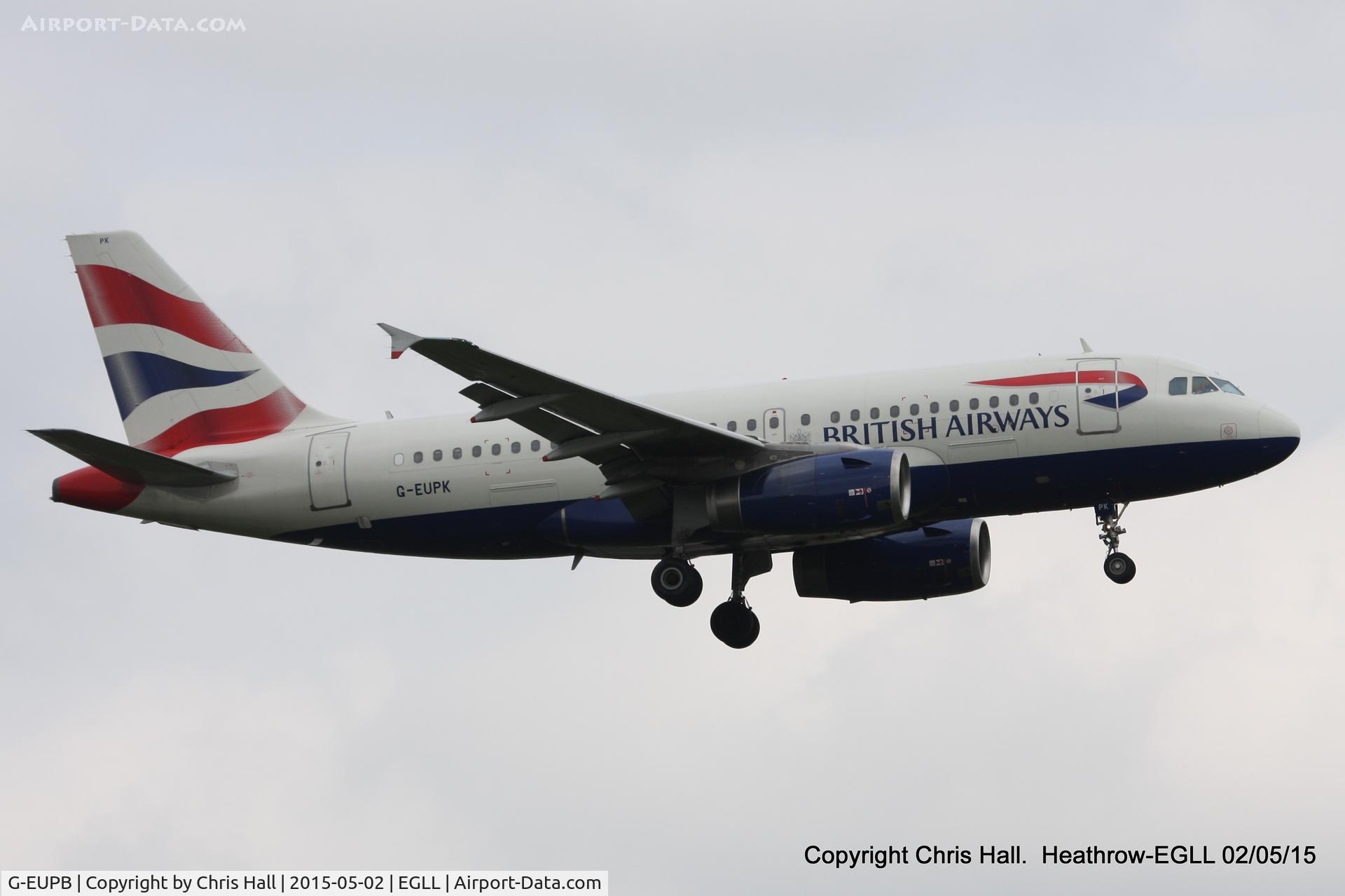G-EUPB, 1999 Airbus A319-131 C/N 1115, British Airways