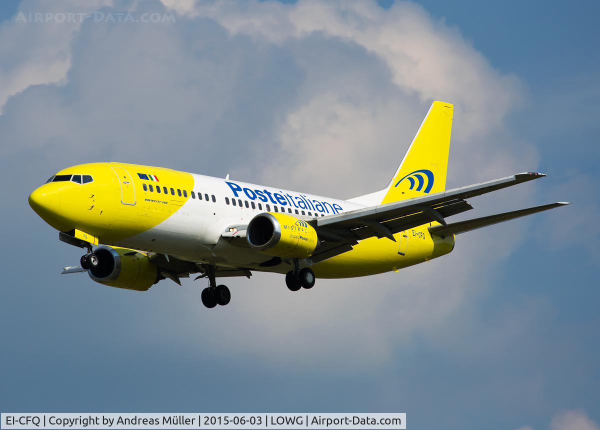 EI-CFQ, 1988 Boeing 737-3Y0 C/N 24255, Charter flight from Olbia.