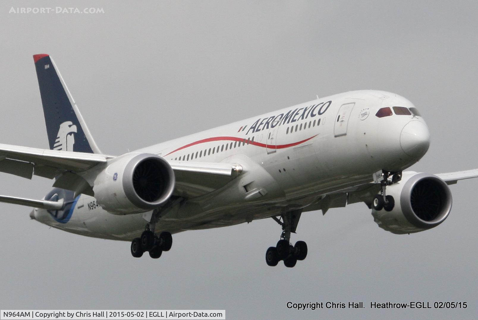 N964AM, 2013 Boeing 787-8 Dreamliner C/N 35307, Aeroméxico