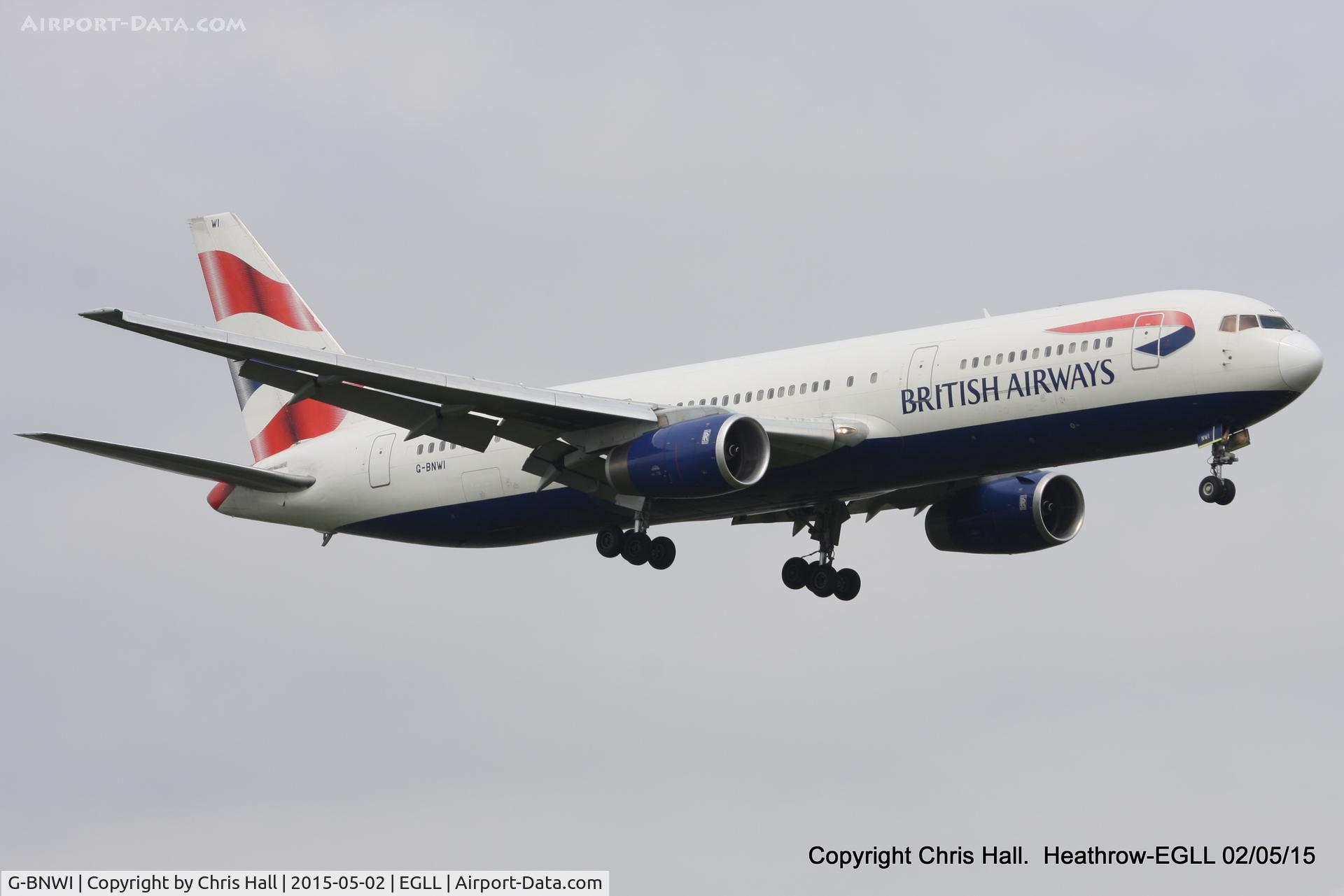 G-BNWI, 1990 Boeing 767-336 C/N 24341, British Airways