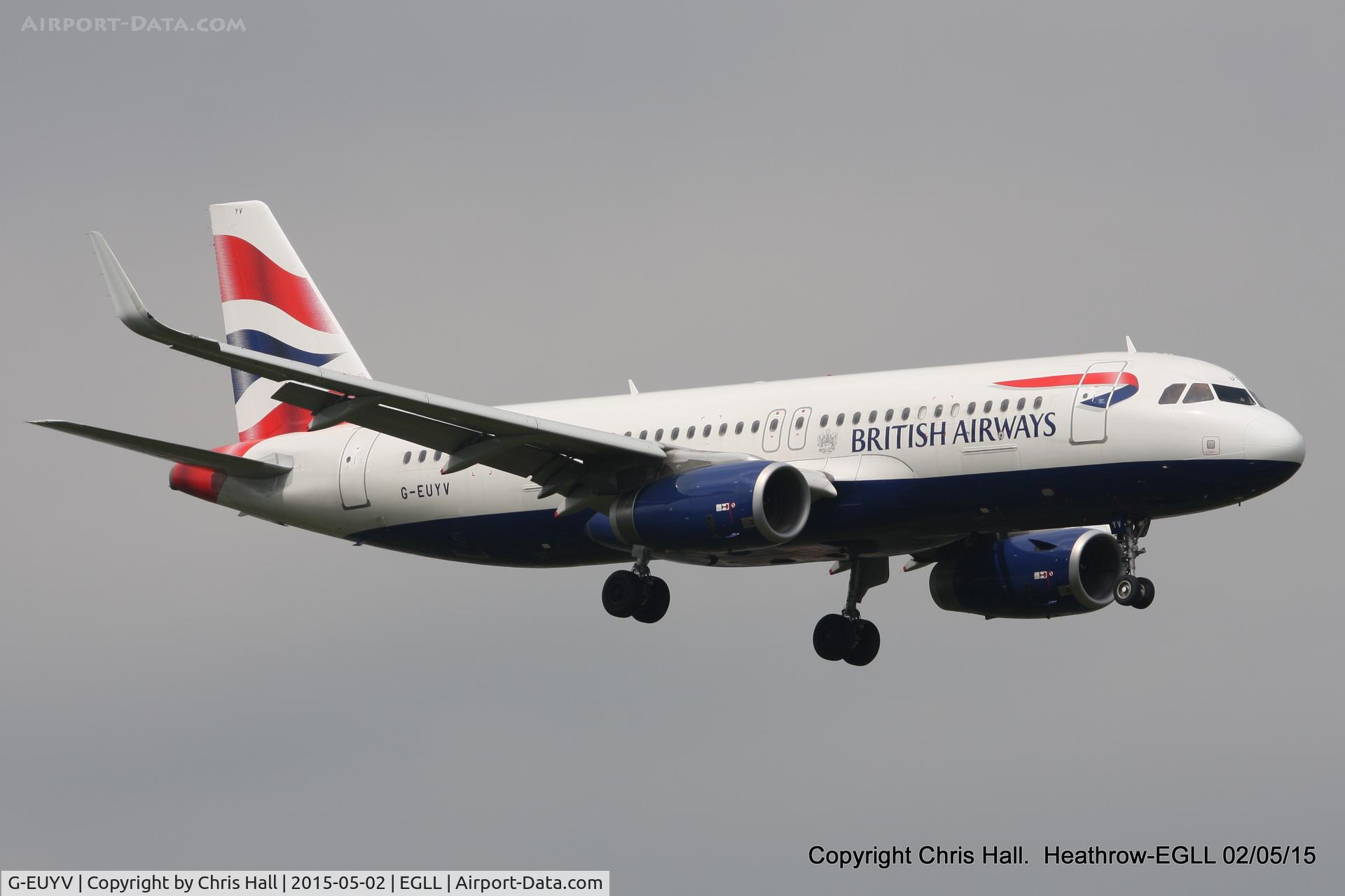 G-EUYV, 2014 Airbus A320-232 C/N 6091, British Airways