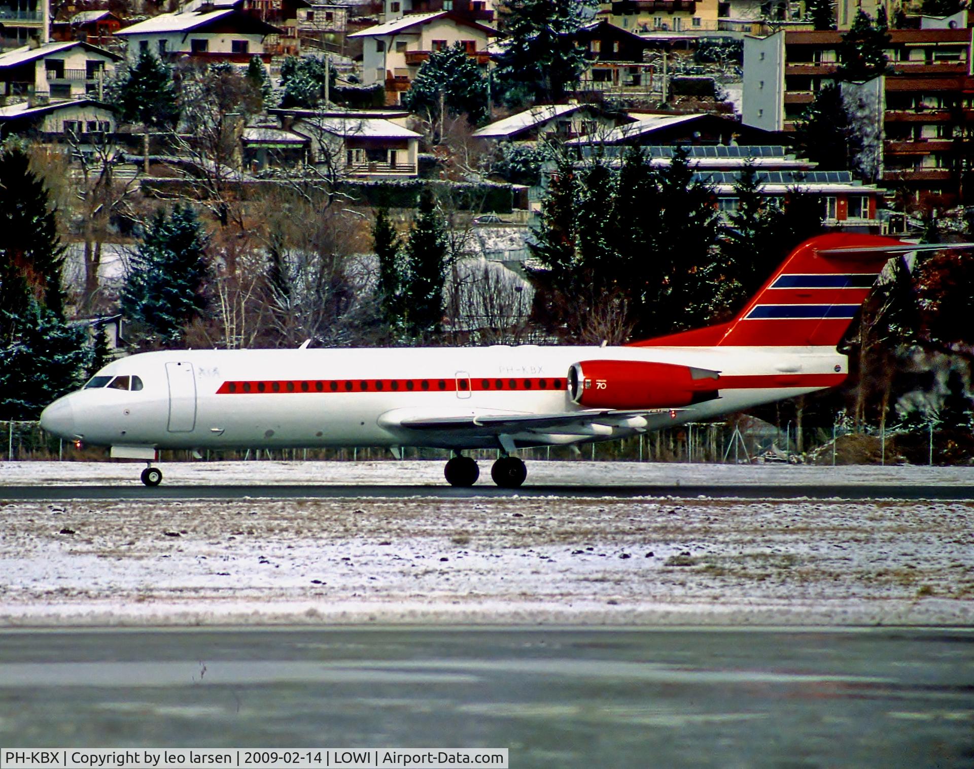 PH-KBX, 1996 Fokker 70 (F-28-0070) C/N 11547, Innsbruck 14.2.09