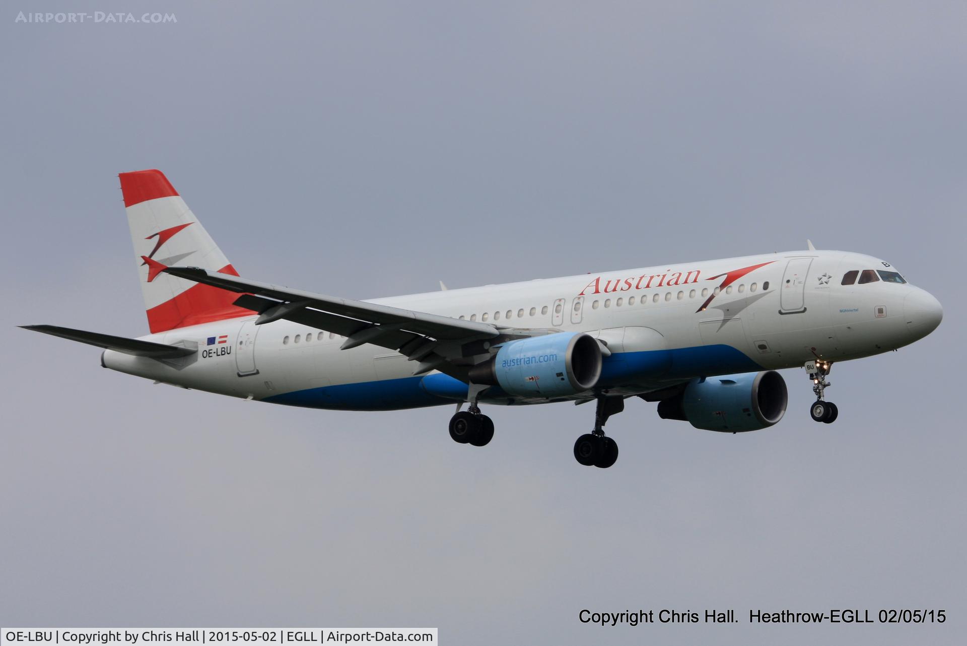 OE-LBU, 2001 Airbus A320-214 C/N 1478, Austrian Airlines