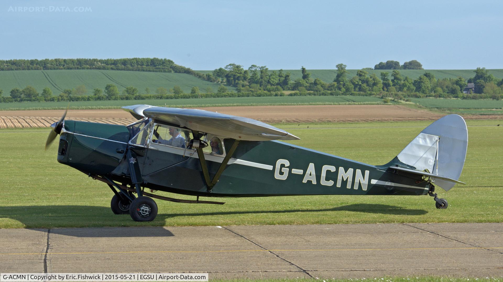 G-ACMN, 1934 De Havilland DH.85 Leopard Moth C/N 7050, 2. G-ACMN visiting The Imperial War Museum, Duxford.