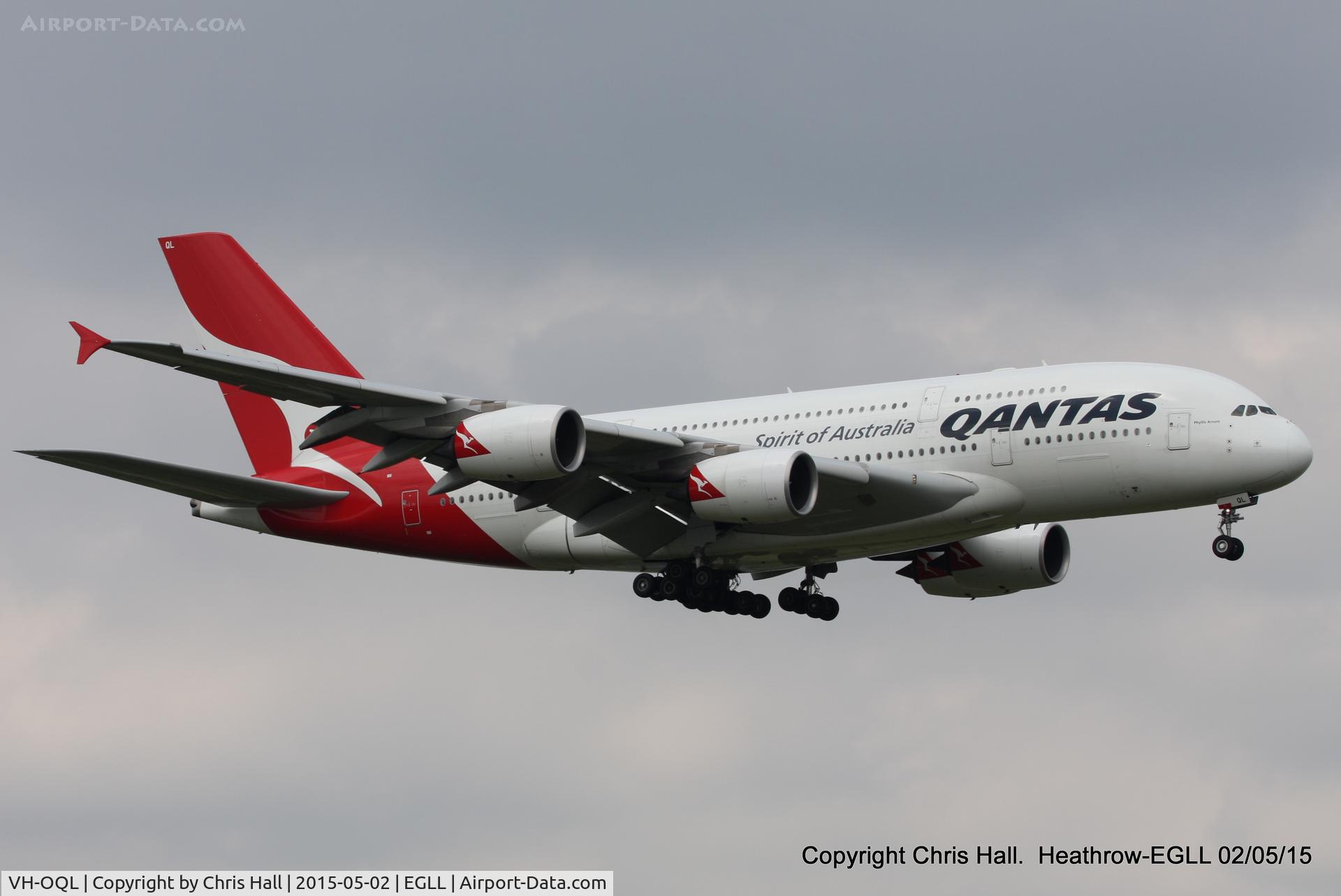 VH-OQL, 2011 Airbus A380-842 C/N 074, Qantas