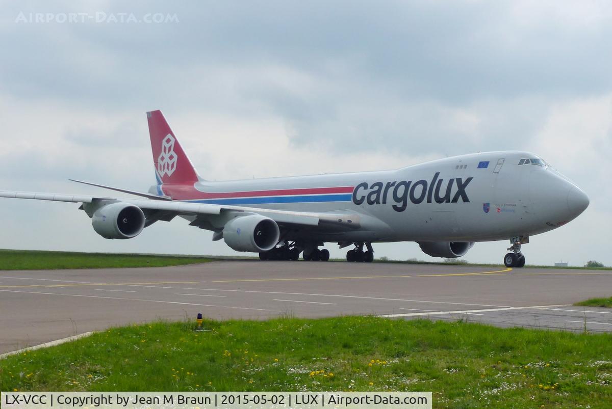 LX-VCC, 2010 Boeing 747-8R7F C/N 35807, CARGOLUX operates 20 B747 cargo airplanes; 10 B747-400s & 10 B747-800s