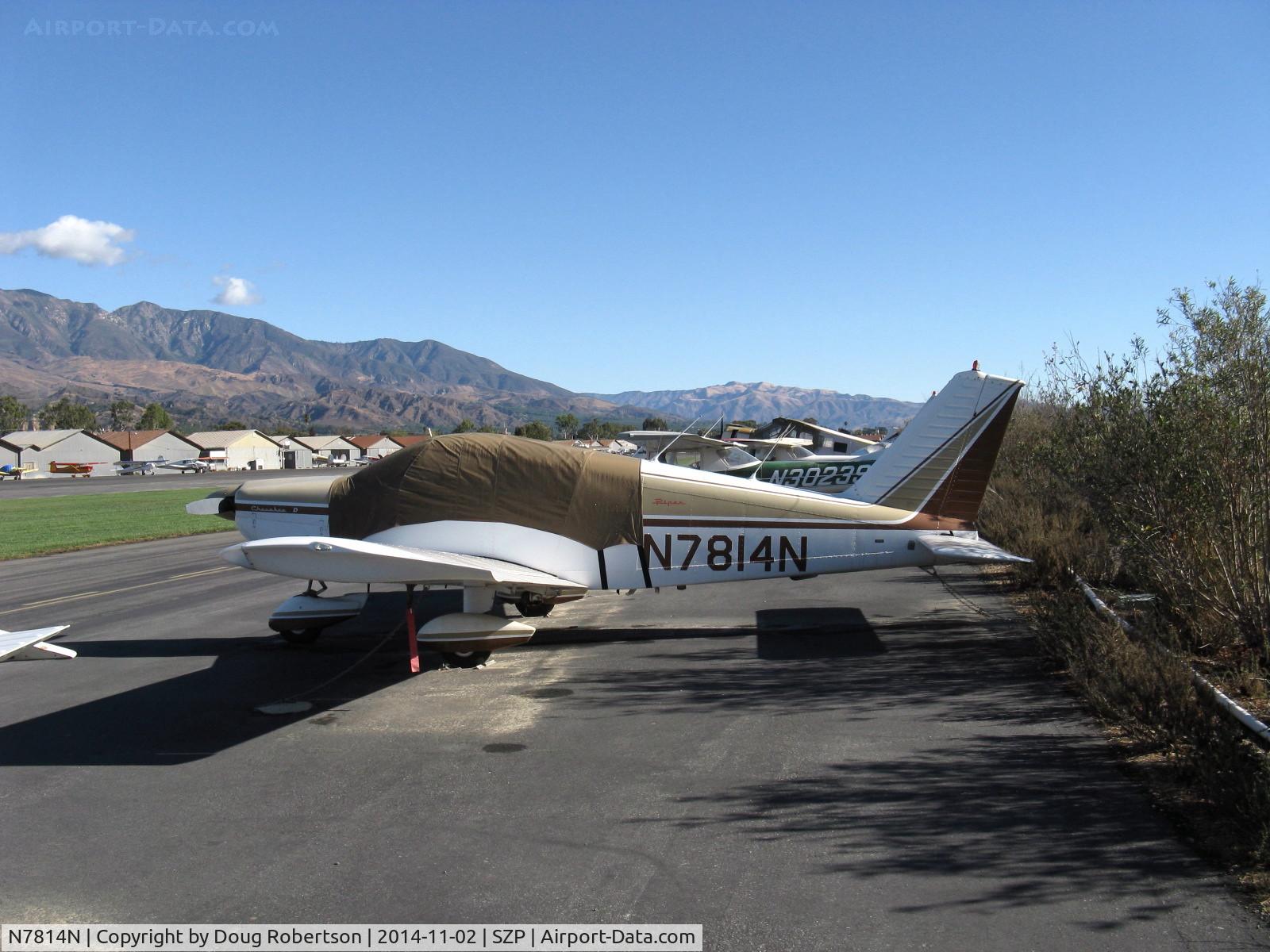 N7814N, 1969 Piper PA-28-180 Cherokee D C/N 28-5265, 1969 Piper PA-28-180 CHEROKEE D, Lycoming O&VO-360 180 Hp
