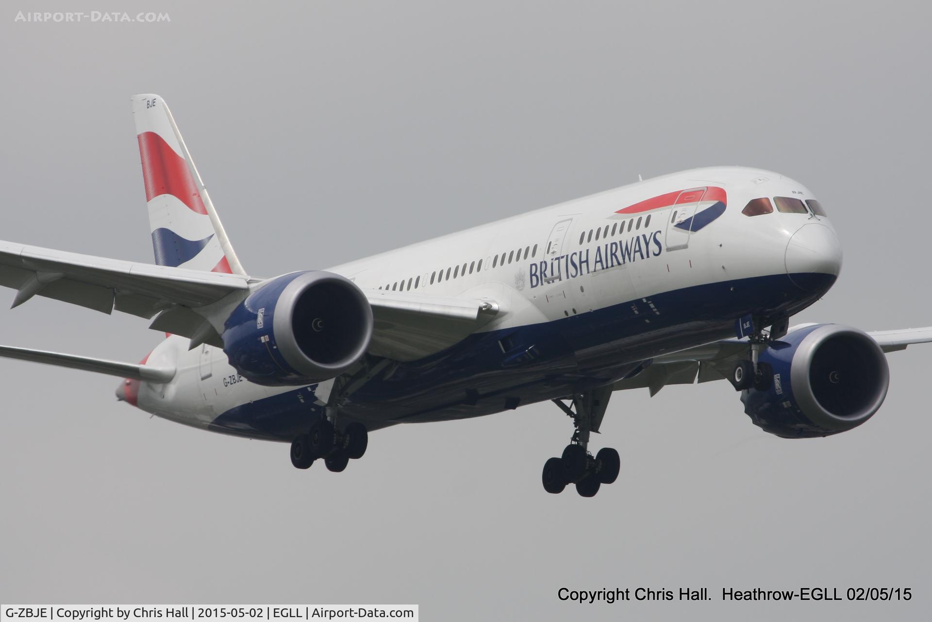 G-ZBJE, 2013 Boeing 787-8 Dreamliner C/N 38612, British Airways