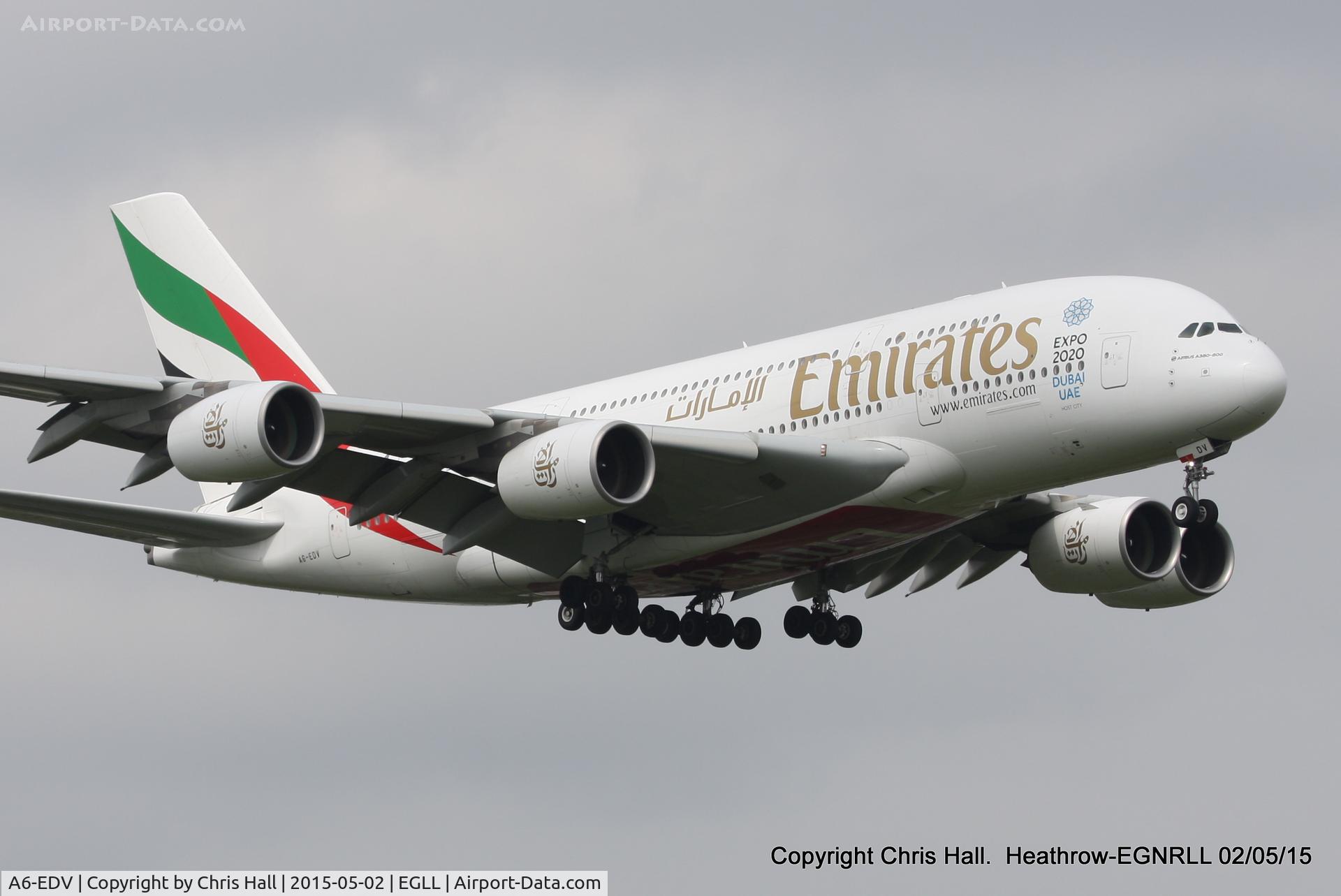 A6-EDV, 2011 Airbus A380-861 C/N 101, Emirates