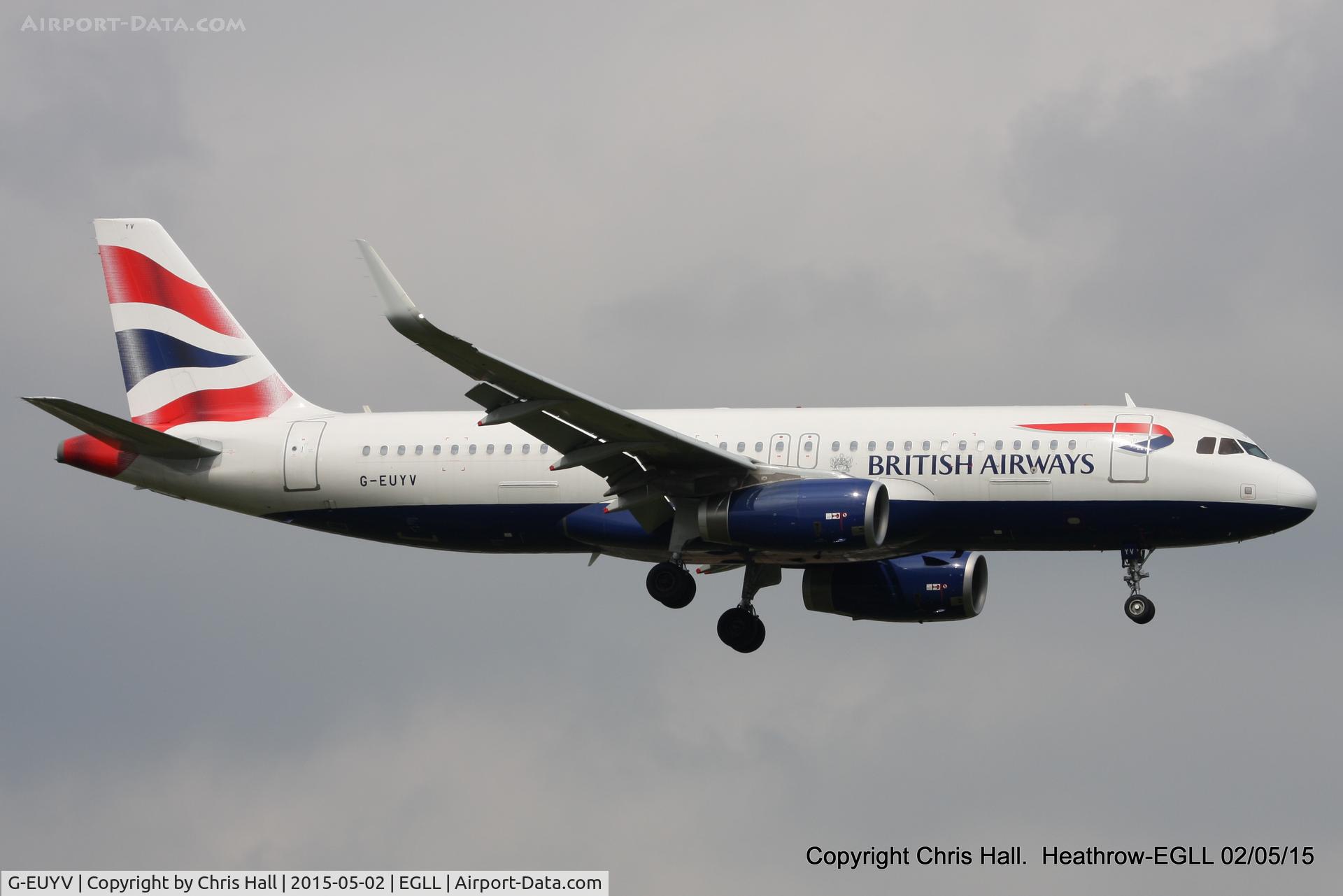 G-EUYV, 2014 Airbus A320-232 C/N 6091, British Airways
