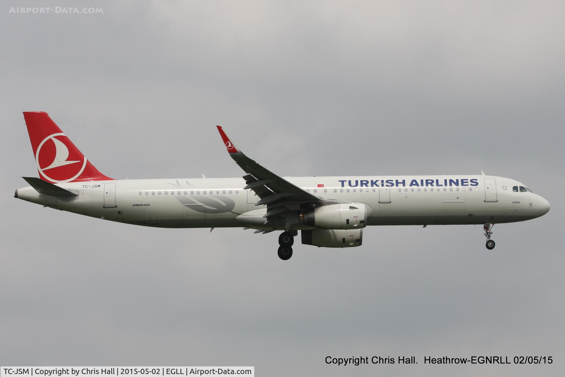 TC-JSM, 2013 Airbus A321-231 C/N 5689, Turkish Airlines