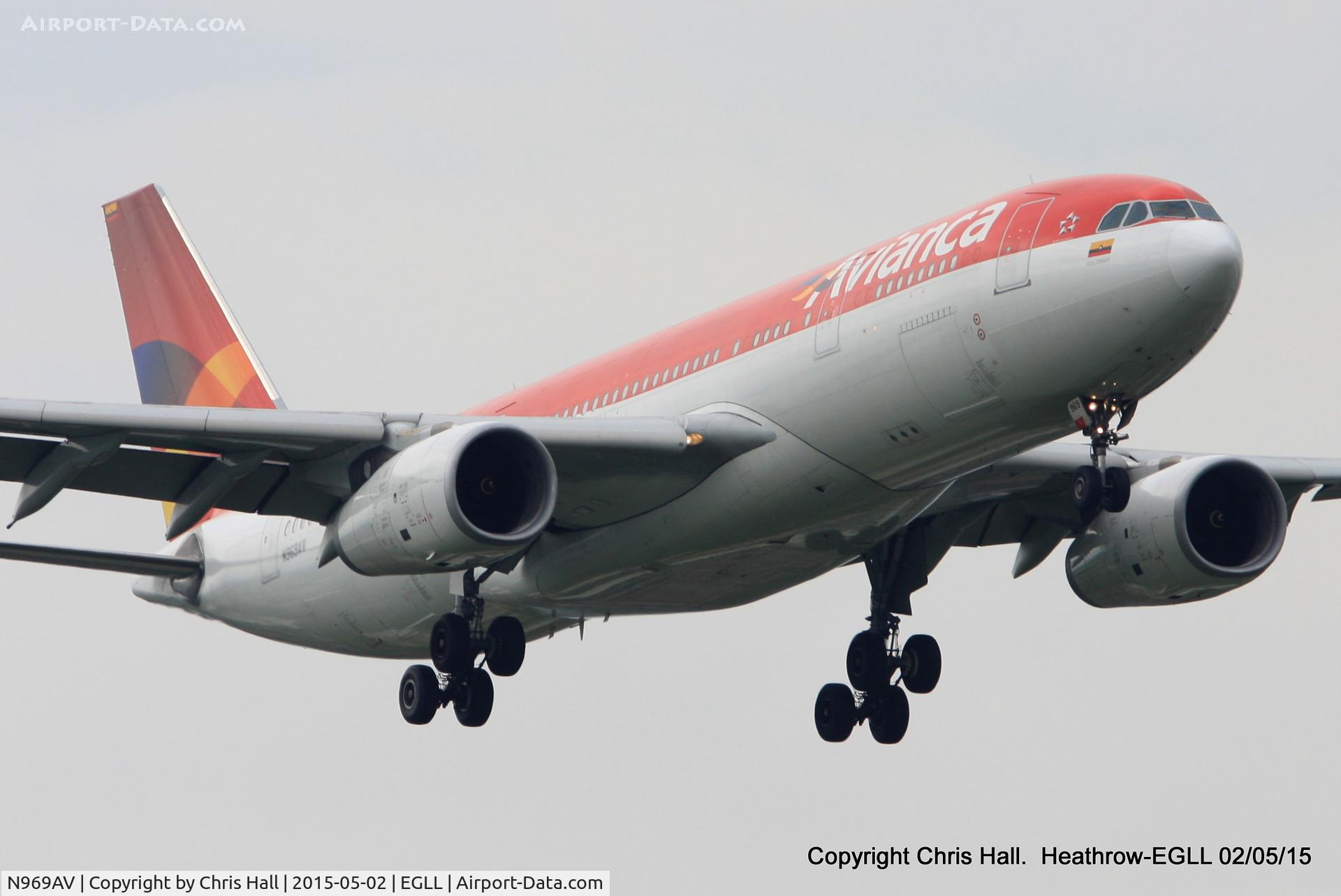 N969AV, 2009 Airbus A330-243 C/N 1016, Avianca
