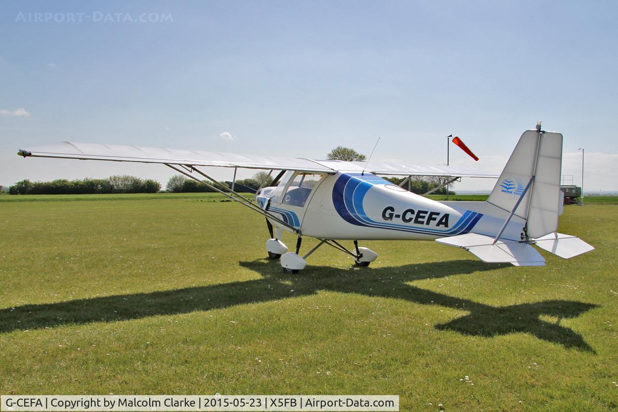G-CEFA, 2007 Comco Ikarus C42 FB UK C/N PFA 322-14570, Ikarus C42 FB UK at Fishburn Airfield UK, may 23rd 2015.
