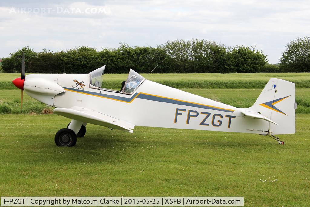F-PZGT, Giraudet DG.01 Loriot C/N 01, Giraudet DG.01 Loriot, a visitor from France, Fishburn Airfield UK, may 25th 2015.