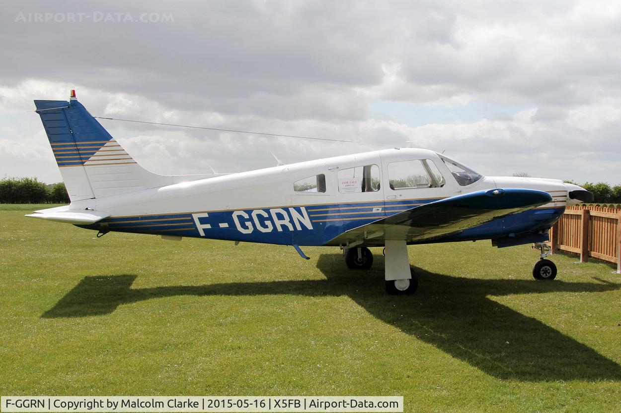 F-GGRN, 1978 Piper PA-28R-201 Cherokee Arrow III C/N 28R-7837283, Piper PA-28R-201 Cherokee Arrow III at the opening of Fishburn Airfield's new clubhouse, May 16th 2015.