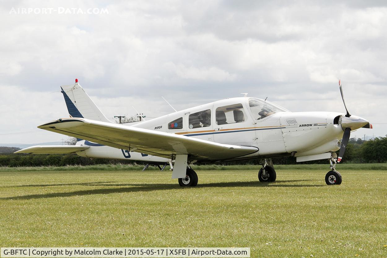 G-BFTC, 1978 Piper PA-28R-201T Cherokee Arrow III C/N 28R-7803197, Piper PA-28R-201T Turbo Arrow III at the opening of Fishburn Airfield's new clubhouse, May 16th 2015.